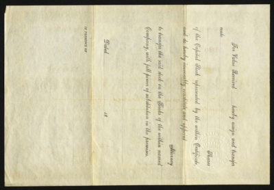 Backside shows legal language with spacing for dates, amounts, and signatures